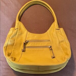 Naturalizer Large Yellow Leather Shoulder/handbag *See Description*